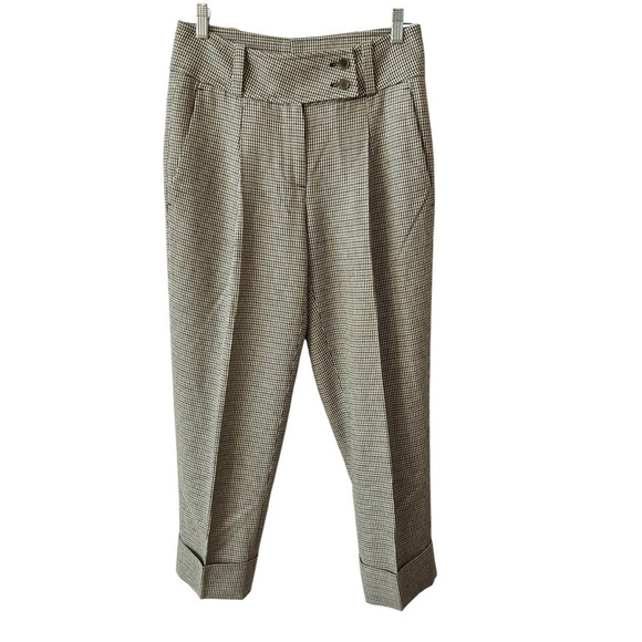 ELEVENTY PANTS 2 HERRINGBONE WOOL BLD PREPPY LIGHT ACADEMIA CAREER CORE HERITAGE - Picture 2 of 12